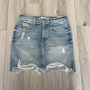Lovers + Friends Denim Mini Skirt